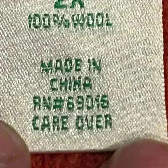 Laura Ashley Women's 2XL Orange Wool Cardigan Jacket Long Sleeve - Picture 6 of 9